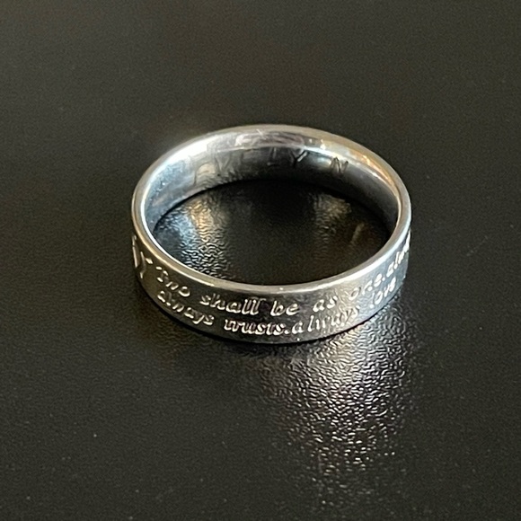 Jewelry - Pre-owned engraved letter promise ring size 9